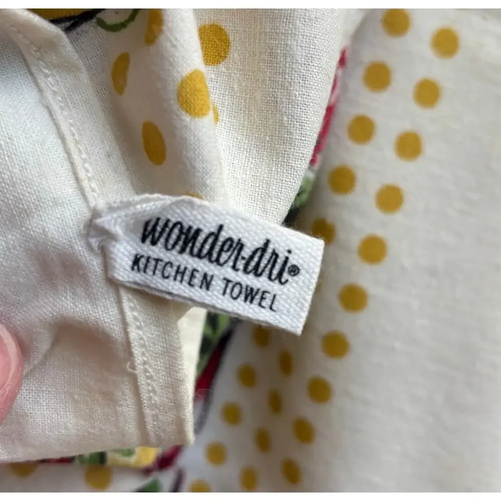Startex cotton wonder-dri kitchen towel cloth shamrocks good luck lucky charms
